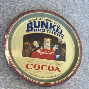 Bunkel Brothers Cocoa Tin Sign